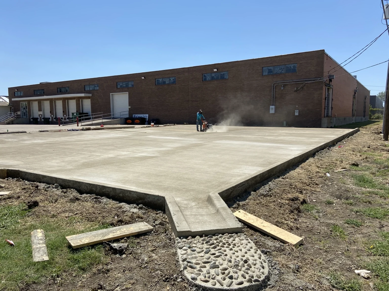 Exterior concrete at a commercial property